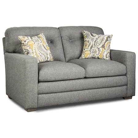 Contemporary Tufted Loveseat